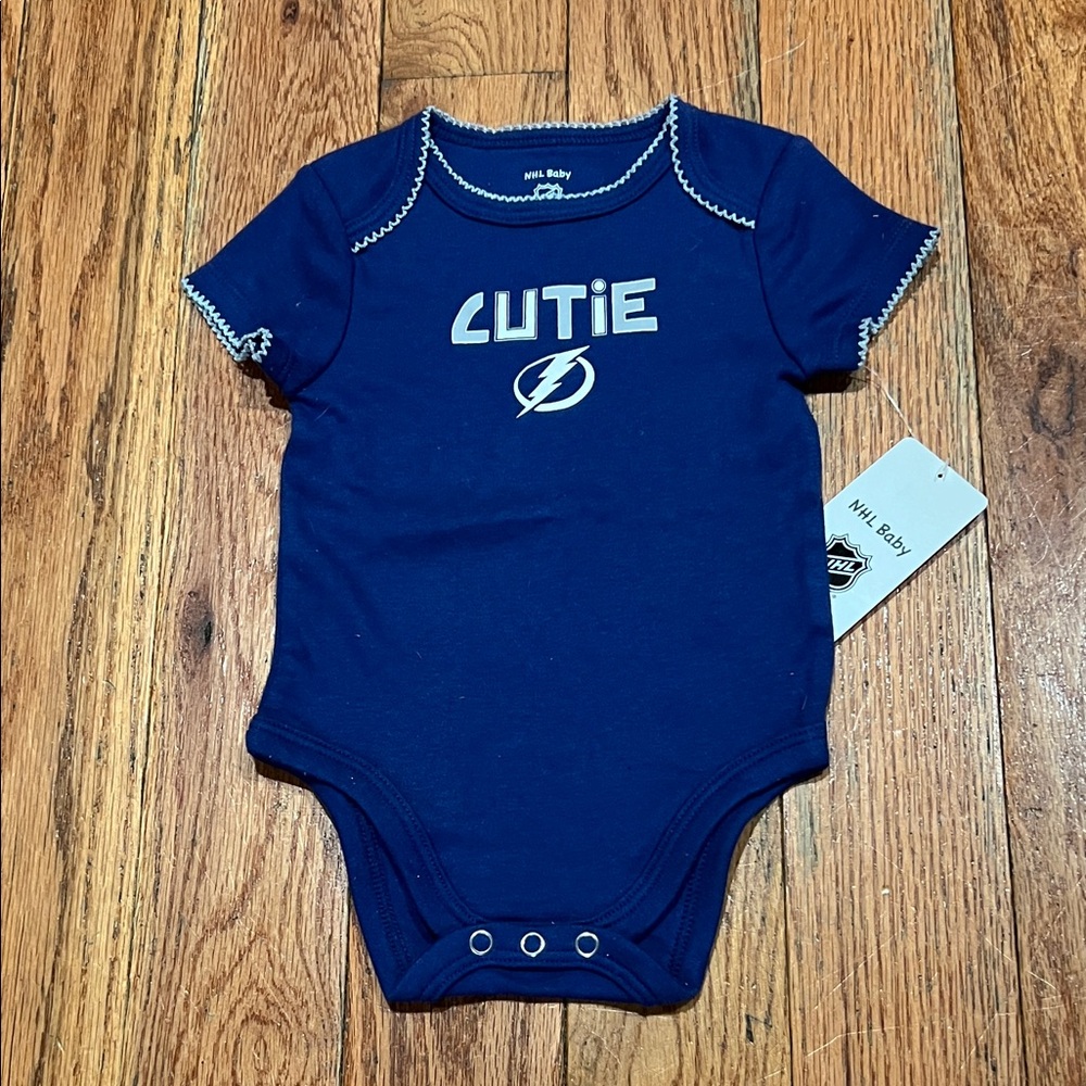 NHL Tampa Bay Lightning Blue 'Cutie' Bodysuit